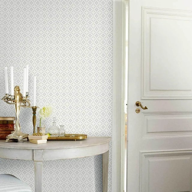 Rustic SAMPLE - Boråstapeter Loka Wallpaper In Grey And Gold For Sale - Image 3 of 3