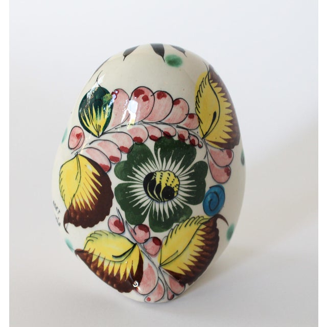 Mid-Century Modern Vintage Hand Painted Ceramic Owl For Sale - Image 3 of 8