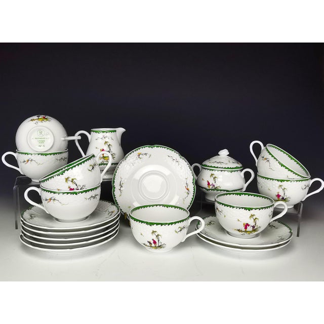 Si Kiang Tea or Coffee Service from Raynaud Limoges, 1970s, Set of 18 For Sale - Image 14 of 14