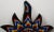 This is a very intricate hand beaded Mexican Huichol sun wall decor. This unique piece is comprised of vibrant glass beads...