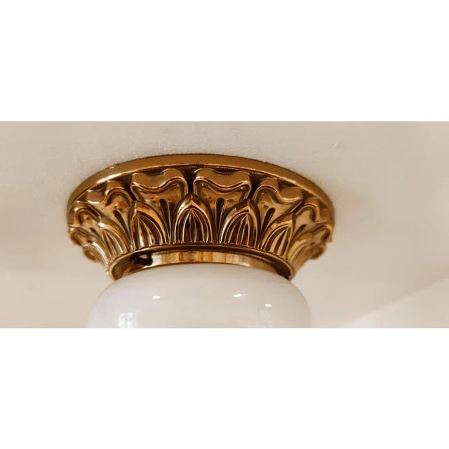 Mini Gold Fusion Ceiling Light, in Flawless conditions. Designed 1950 to 1959 Up to 250V (Europe/UK Standard).The wiring...