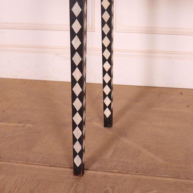 English Painted Lamp Table, 1890s For Sale - Image 5 of 9