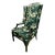Vintage Chinoiserie Wingback Chair With New Tropical Upholstery. For Sale