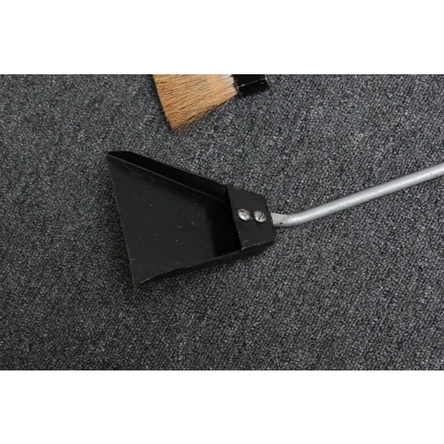 Art Deco Cast Aluminum, Bakelite and Steel Fire Tools For Sale - Image 11 of 12