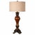 Neoclassical Vintage Neoclassical Revival Faux Walnut Table Lamps — Pair of 30” Architectural Regency Lamps For Sale - Image 3 of 5