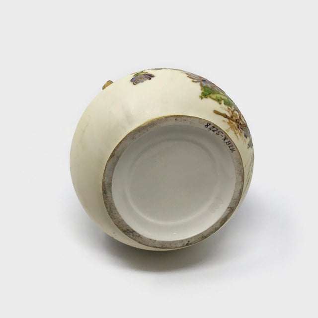 Ivory Vase Antique Austrian Art Nouveau Amphora Vase For Sale - Image 8 of 9