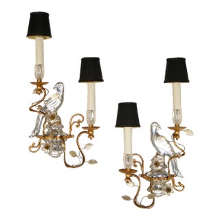 1970s Hollywood Regency Parrot Sconces Appliques by Banci Firenze , a Pair For Sale