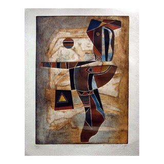 1990s "Time Fossil" Neal Doty Fine Art Signed Etching For Sale