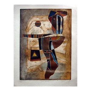 1990s "Time Fossil" Neal Doty Fine Art Signed Etching