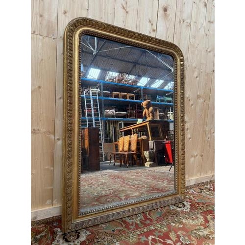 Gold Louis Philippe Gilt Mirror For Sale - Image 8 of 8