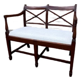 English Regency Bench for Two For Sale