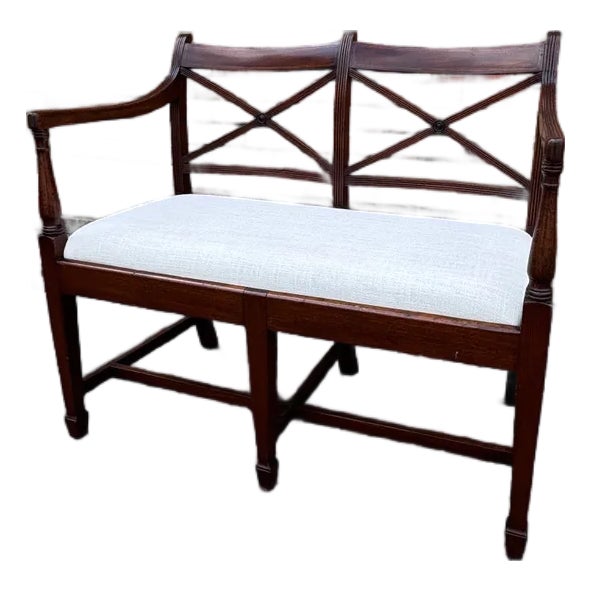 English Regency Bench for Two For Sale