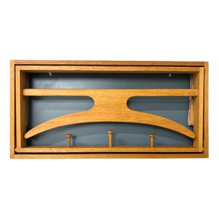 Vintage Wall Hung Valet by Adam Hoff & Paul Østergaard for Virum Møbelsnedkeri, 1960s For Sale