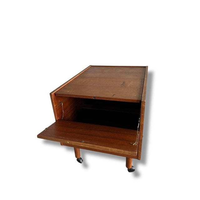 Mid-Century Drinks Cabinet with Storage and Teak Finish For Sale - Image 4 of 7