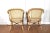 Early 21st Century Set of 4 Cream French Rattan Serena and Lily "Riviera" Style Armchairs For Sale - Image 5 of 8