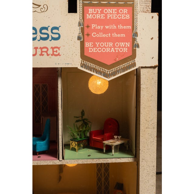 White 1960s Petite Princess Lighted Store Display For Sale - Image 8 of 10