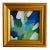 "Green and Blue" Framed Mini Painting by Jessalin Beutler For Sale
