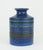 Blue Mid-Century Vase Bruno Gambone Italian Studio Pottery Stripe Decor For Sale - Image 8 of 9