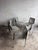 Belgian Postmodernist Chairs in Aluminium, 1980s, Set of 6 For Sale - Image 10 of 13