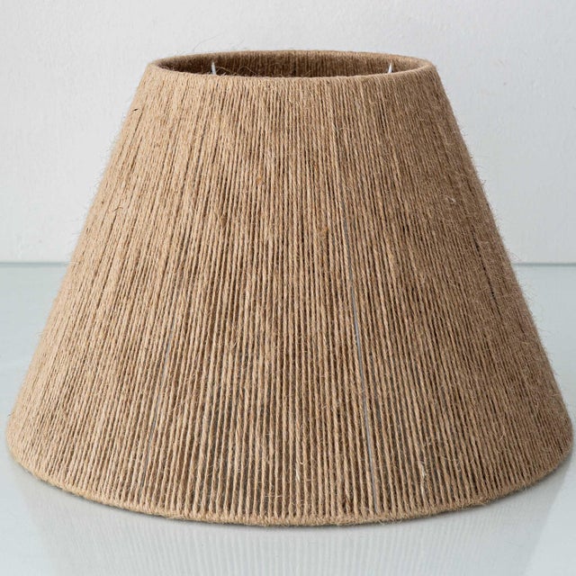1970s Vintage Spanish Ceramic Faux Wicker Table Lamps with New Jute Shades, 1970s, Set of 2 For Sale - Image 5 of 18