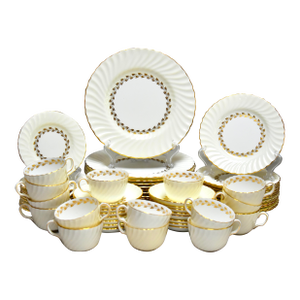 1950s Midcentury Minton Bone China Dinner Service for 12 Settings, 67 Pieces
