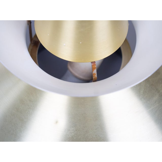 Vintage Danish Navy Pendant Lamp by Jorn Utzon for Nordisk Solar, 1947, 1940s For Sale - Image 15 of 16