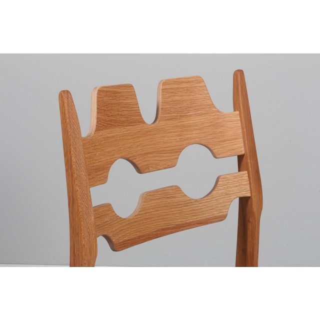 Model Razoblade Oak Dining Chair attributed to Henning Kjærnulf, Denmark, 2023 For Sale - Image 3 of 10