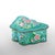 An antique Chinese cloisonné enameled trinket box, dating to approximately 1920, meticulously crafted in the distinctive...