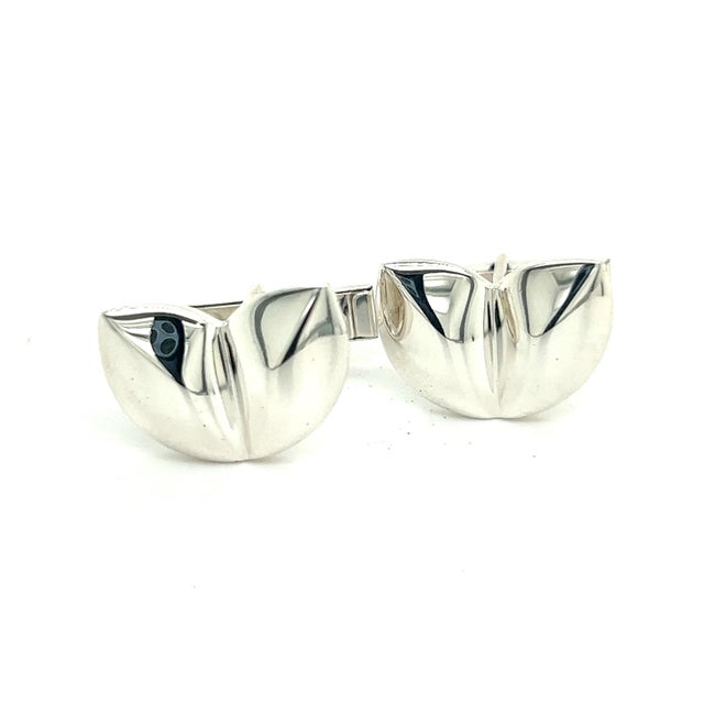 Tiffany and Co. 1990s Tiffany & Co Estate Cufflinks Sterling Silver, 2 Pieces For Sale - Image 4 of 11