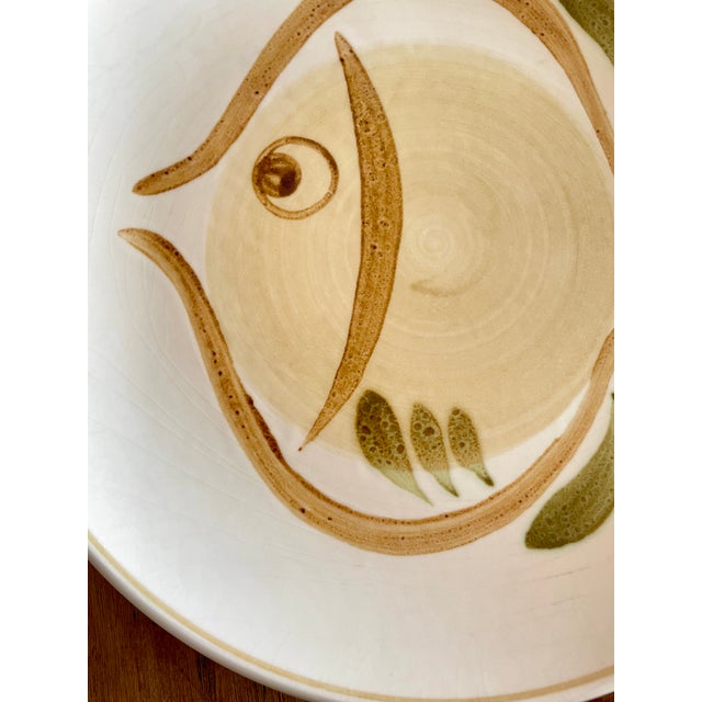 Beige Vintage French Plates from Salins, 1970s, Set of 8 For Sale - Image 8 of 12