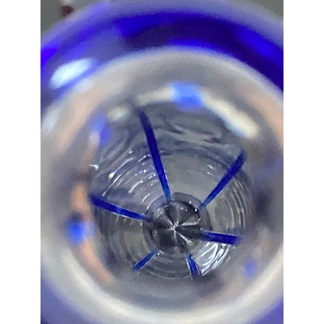 Art Deco St. Louis France Art Verrier Cobalt Crystal Bud Vase For Sale - Image 9 of 13