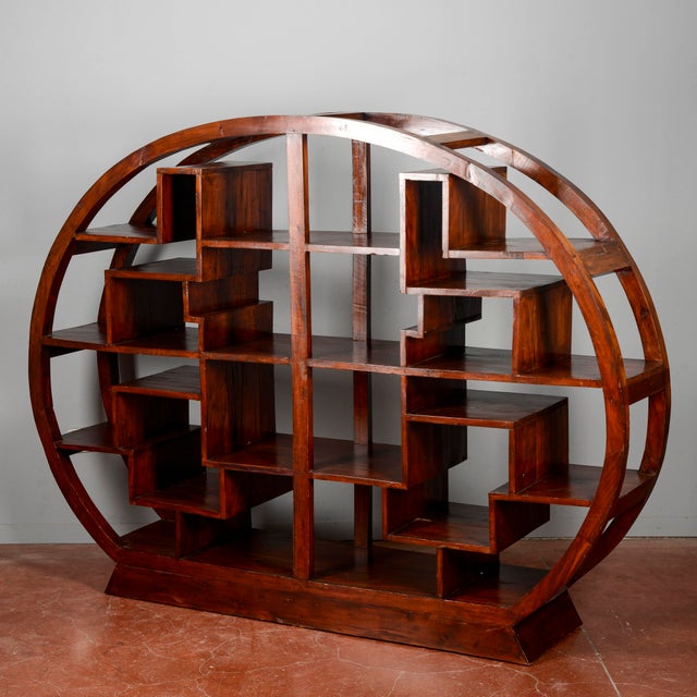 Vintage Oriental Style Bookcase For Sale - Image 17 of 18