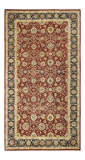 Mogul Collection Hand-Knotted Runner - Red 6' 3" x 11' 6"