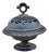Oval Cast Iron Cache Pot With Cover For Sale