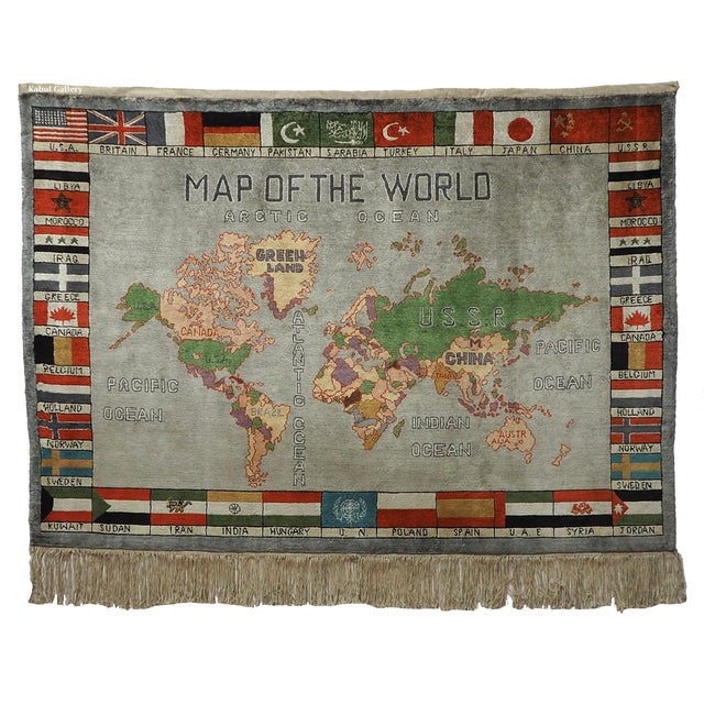 Vintage Oriental Hand Knotted Wall Rug, 1990s For Sale - Image 14 of 14