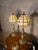 Gold Gilded Spelter Bedside Lamps with Pâte de Verre Shades, 1960, Set of 2 For Sale - Image 8 of 10