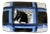Vintage Aldo Londi Bitossi Italian Mondrian Ceramic Box Featuring Stylized Horse Head For Sale