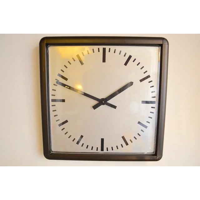 Industrial Brutalist Wall Clock, 1988 For Sale - Image 6 of 6