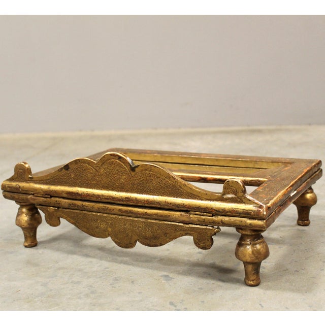 Antique Italian Gilded Table Lectern, 1800s For Sale - Image 14 of 15