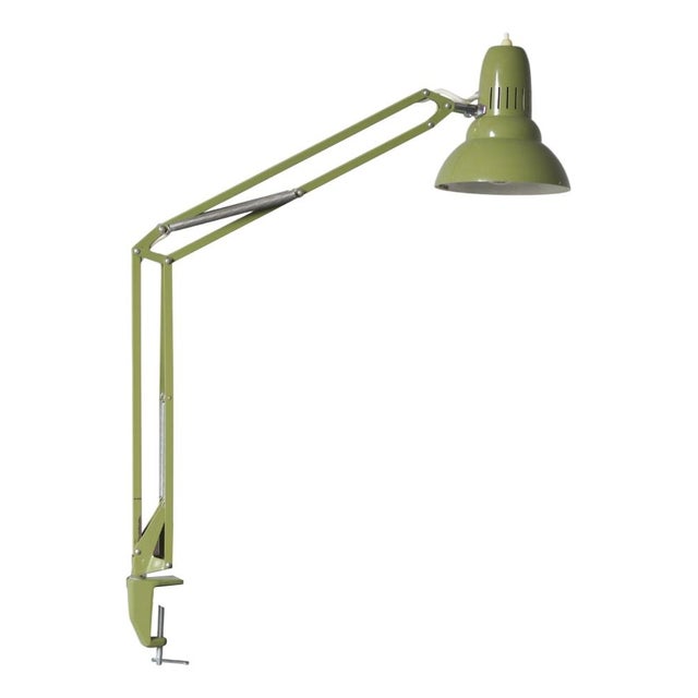 Green Mid-Century Desk Table Lamp from Ledu, 1960s For Sale - Image 8 of 8