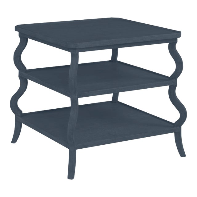 Abbott Tiered Side Table, Hale Navy For Sale