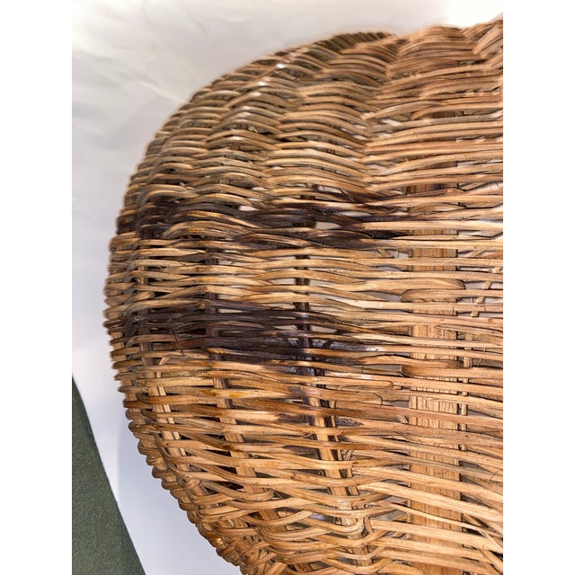 American 1930s Buttocks-Shaped Honeysuckle Gathering Basket For Sale - Image 3 of 10