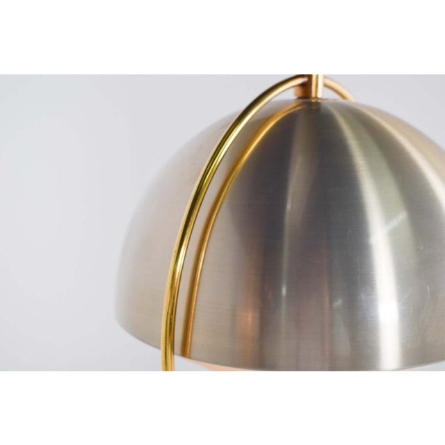 Metal Mid-Century Space Age Pendant Light, Denmark, 1970s For Sale - Image 7 of 9