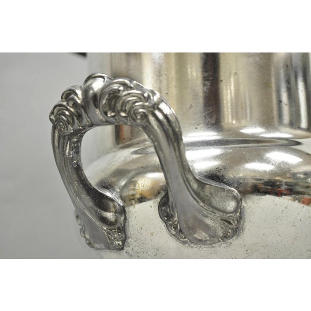 Vintage Leonard Silver Plated Trophy Cup Urn Champagne Chiller Bar Ice Bucket For Sale - Image 9 of 18