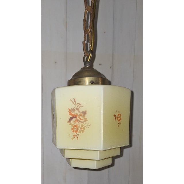 German Art Deco Hanging Lamp, 1930s, in Very Good conditions. Designed 1920 to 1949 Up to 250V (Europe/UK Standard).The...