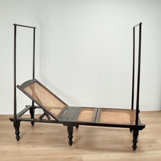 Antique British Colonial Caned Day Bed For Sale - Image 14 of 18