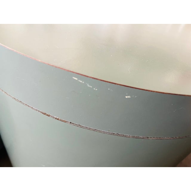 Vintage Mid Century Glam Era Rolling Side Tables Laminate, Pair For Sale - Image 12 of 14