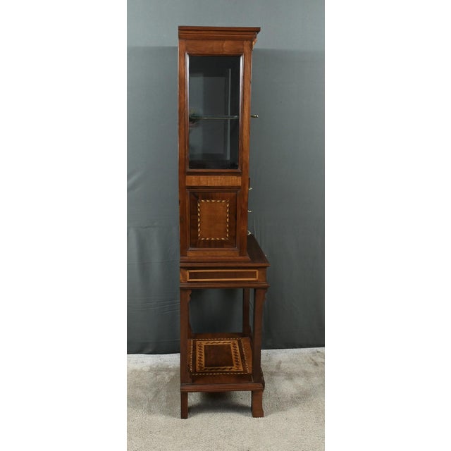 Small Marquetry Display Cabinet For Sale - Image 16 of 18