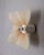 Wall or ceiling lamp with the option of also converting to a table lamp, with a white ceramic base and a fiberglass-...
