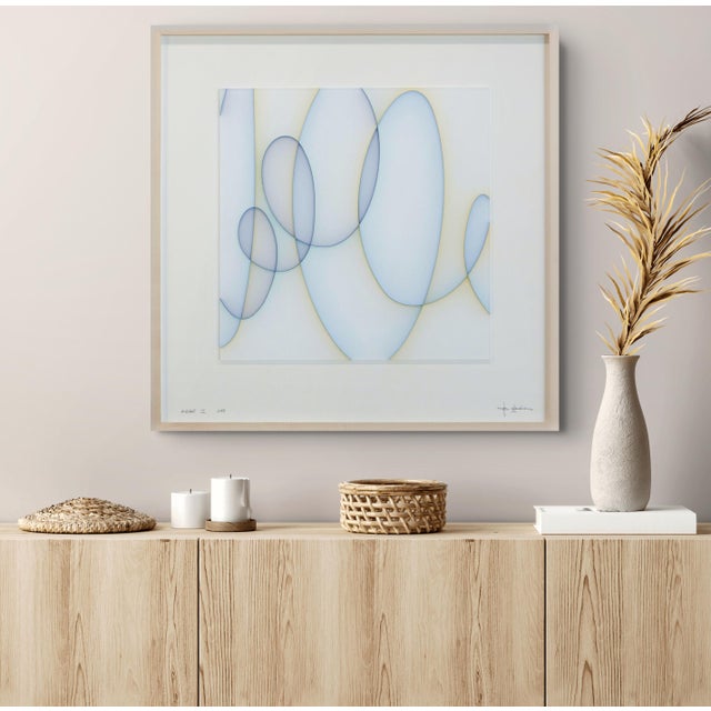 Size without the frame: 40 x 40 cm (15.7 x 15.7 in) Size including the frame: 60 x 60 cm (23.6 x 23.6 in) British artist...